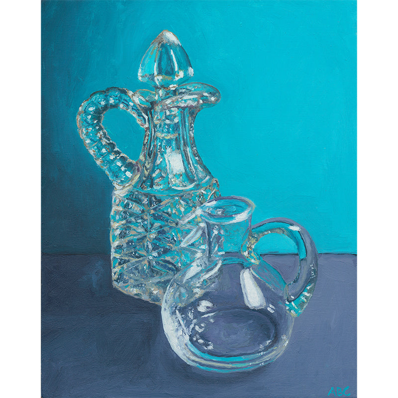 Fine art print of Please use the Handle Oil Painting.