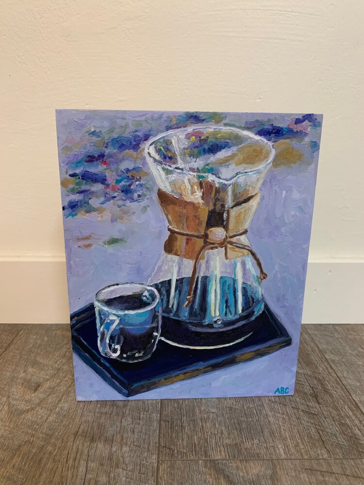 Chemex Coffee - 8x10 - oil on panel