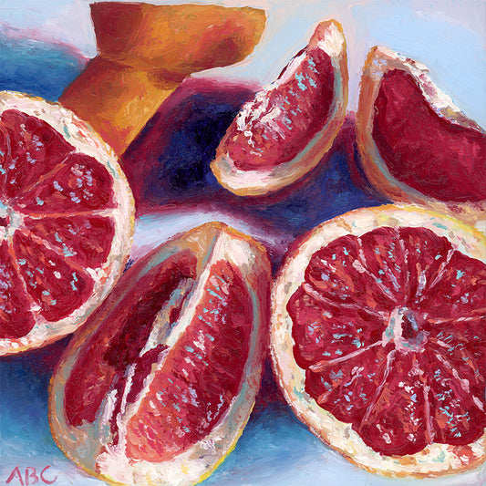 Glowing Blood Oranges - 6x6