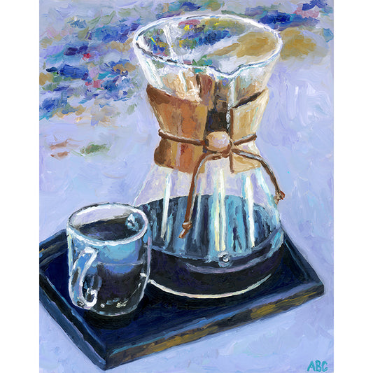 Chemex Coffee - 8x10 - oil on panel